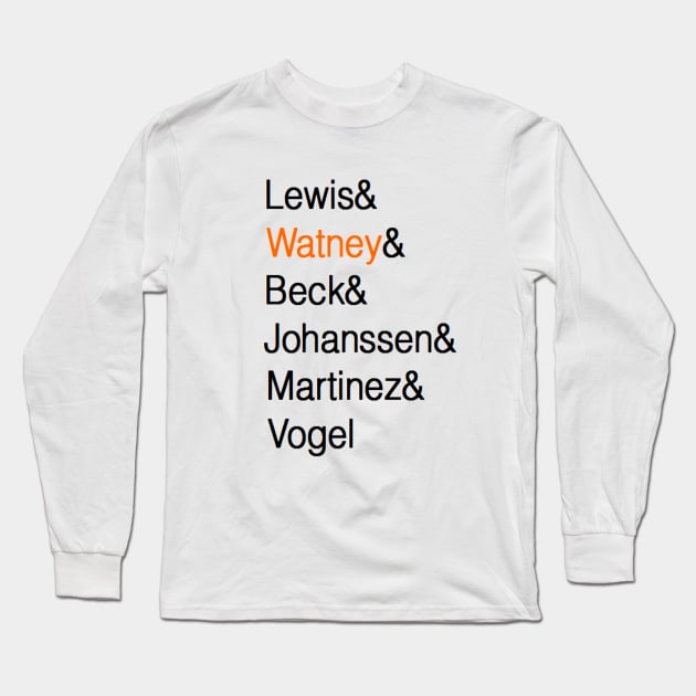 Lewis& Watney& Beck& Johanssen& Martinez& Vogel Long Sleeve T-Shirt by MarvelThalia